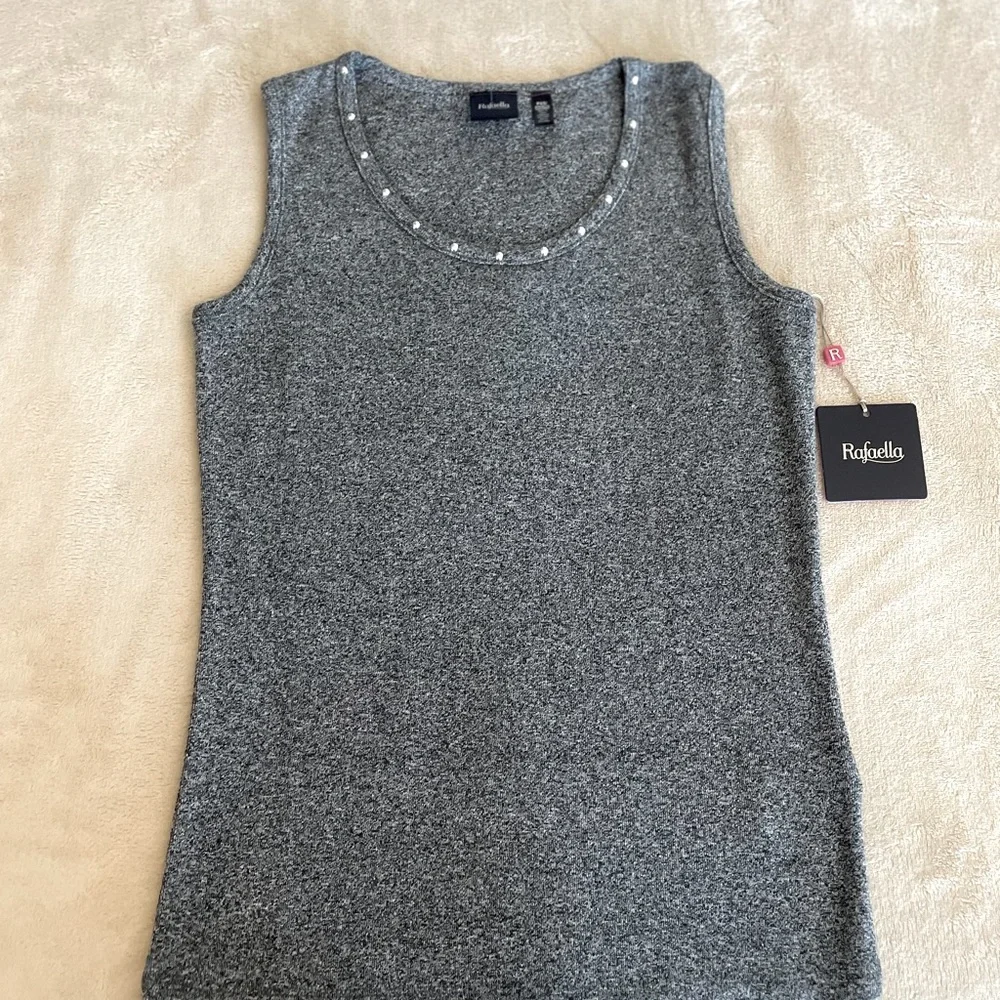 Rafaella Sleeveless Studded Top - Size XS - Picture 6 of 11